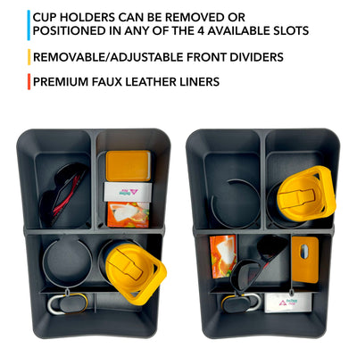 Floor Storage Organizer | Lower Center Console Tray for Rivian R1S & R1T 2021-2026