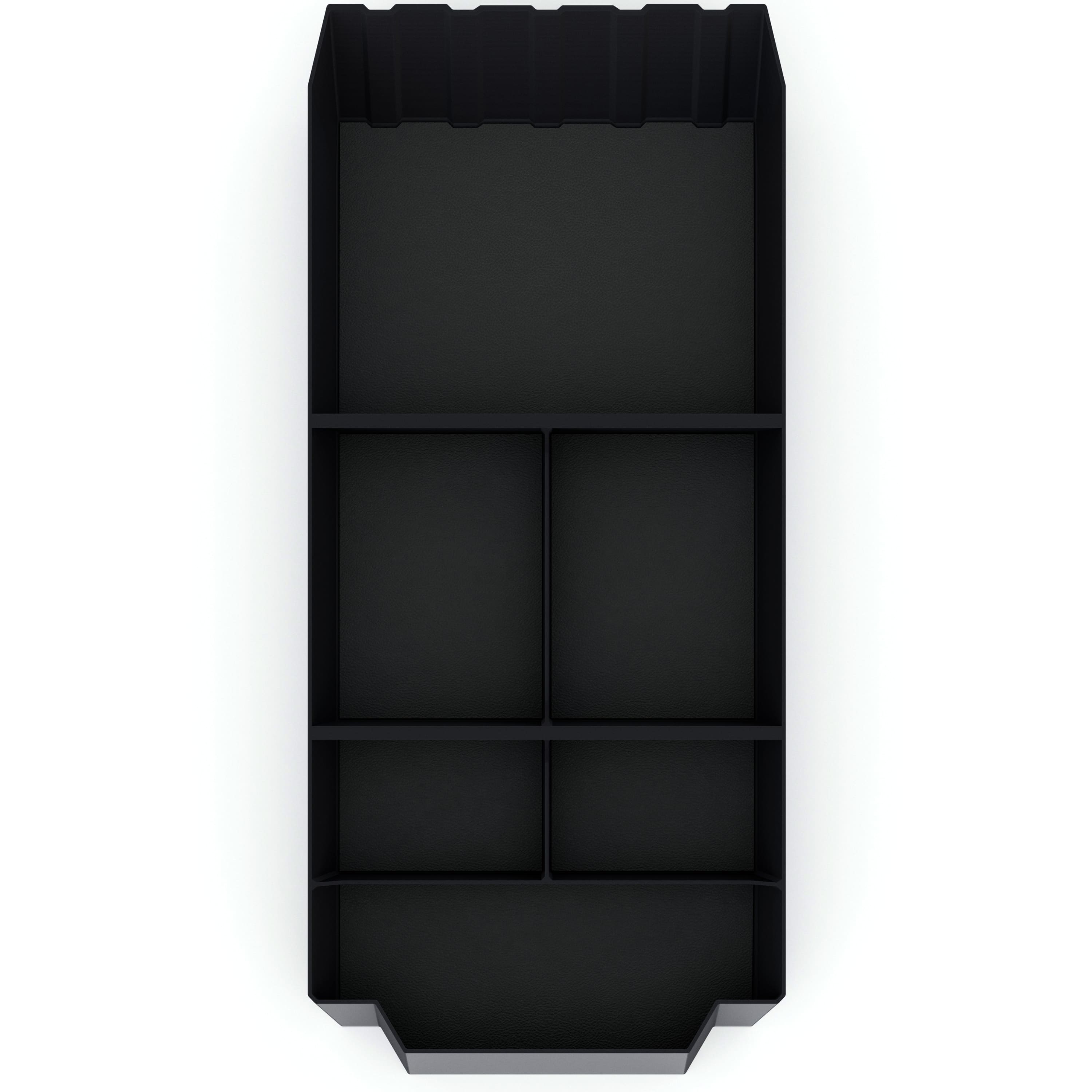 black plastic storage organizer tesla cybertruck leather liners proudly made patent pending design rugged floor console