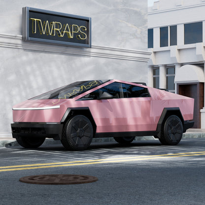 pink cybertruck stainless steel body ev accessories