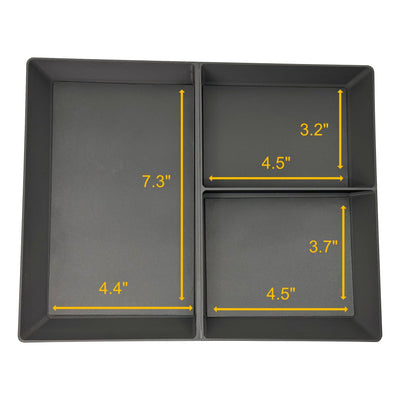 tesla cybertruck glove box organizer leather liners