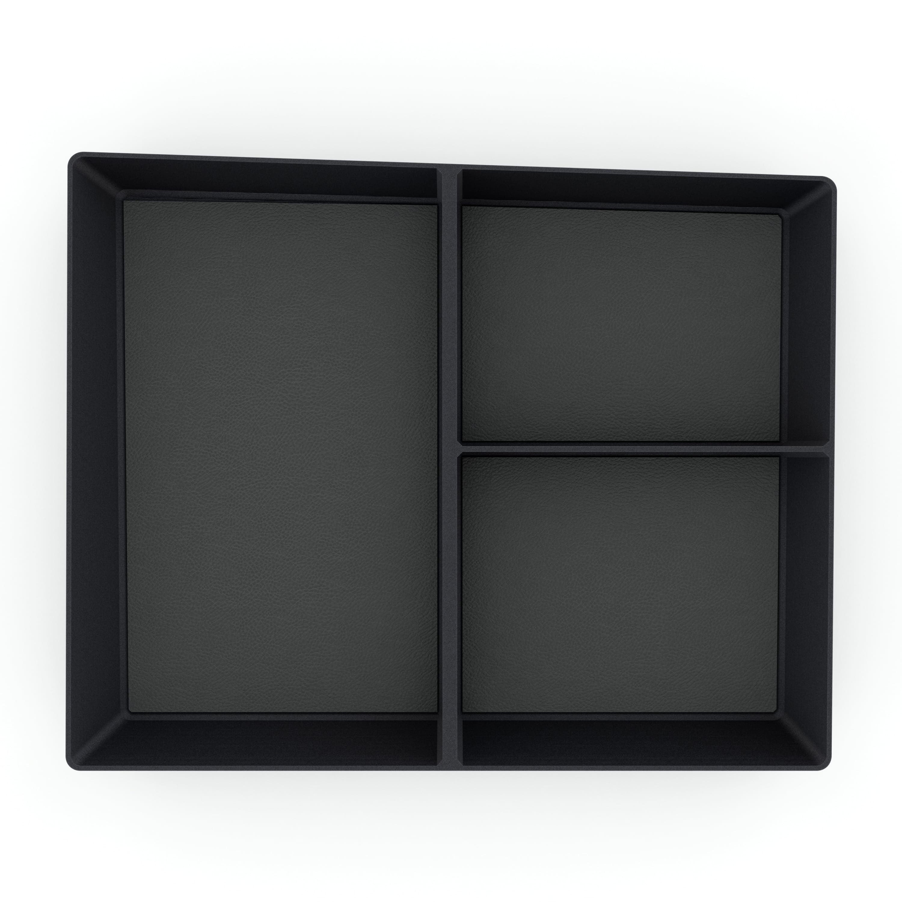 tesla cybertruck glove box organizer leather liners