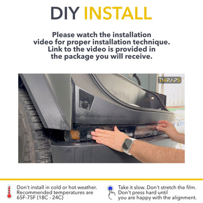 vehicle bumper wrap installation clear ppf headlight guard 8mil exceptional protection