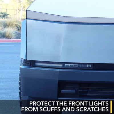 tesla cybertruck clear ppf headlight guard 8mil exceptional protection