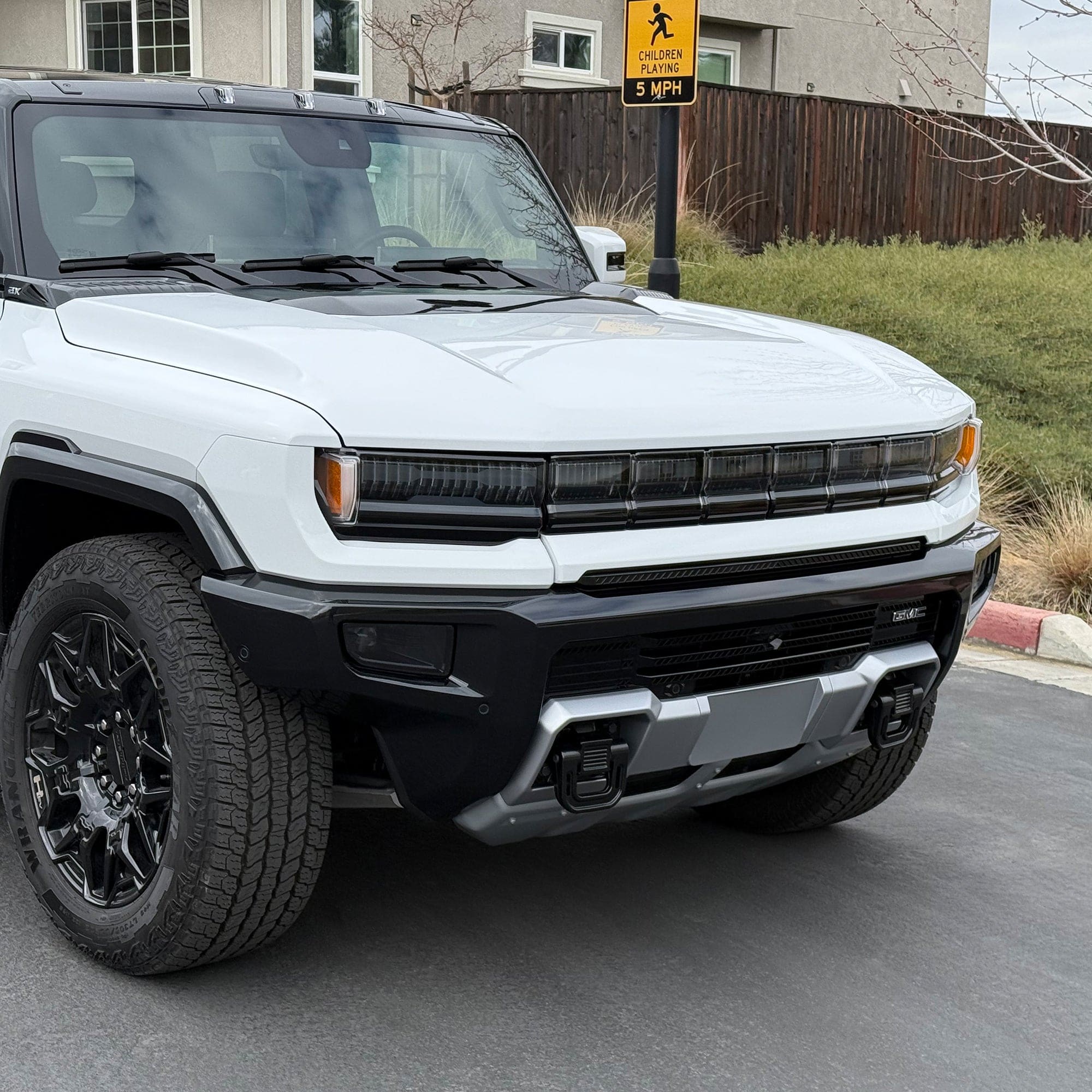 smoke tint gmc hummer ev suv headlights ppf