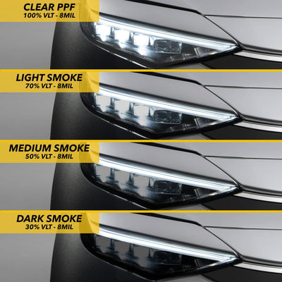 bz4x smoke tint toyota headlights ppf