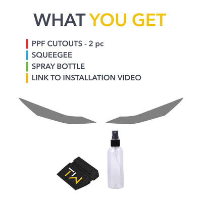 bz4x smoke tint toyota headlights ppf