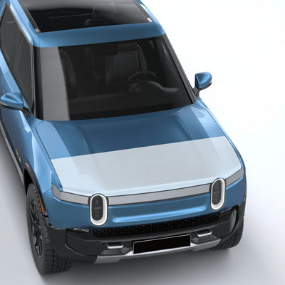 blue electric suv r1s, r1t, paint protection, protection film, film