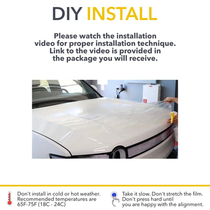 car hood film installation r1s r1t paint protection