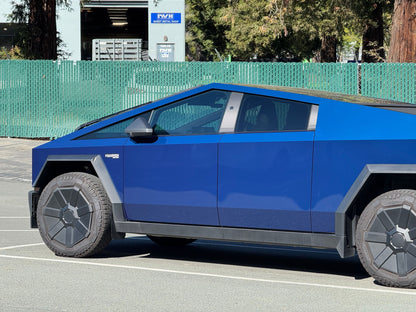 blue tesla cybertruck liquid metallic interstellar color ppf