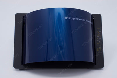 curved blue metallic film sample liquid interstellar color ppf