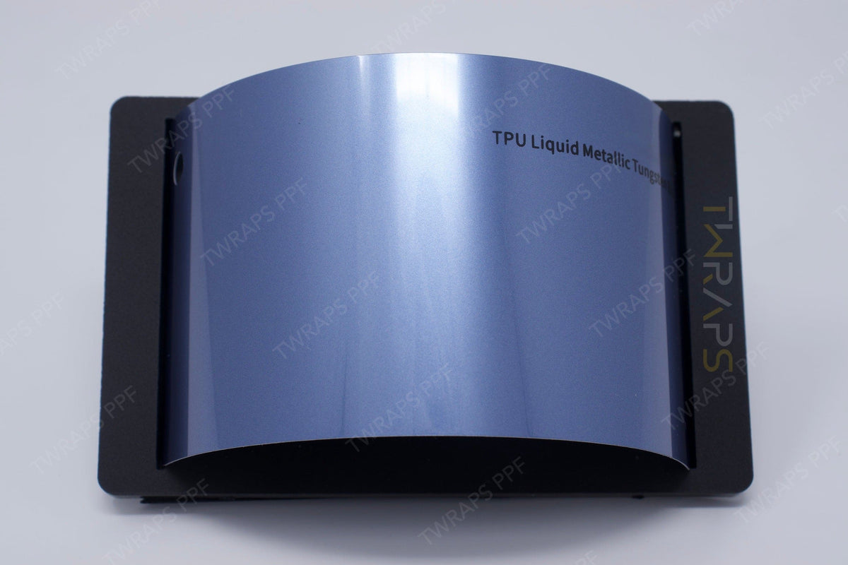 Liquid Metallic Tungsten Blue Color PPF - 8mil TPU Car Wrap Film – TWRAPS