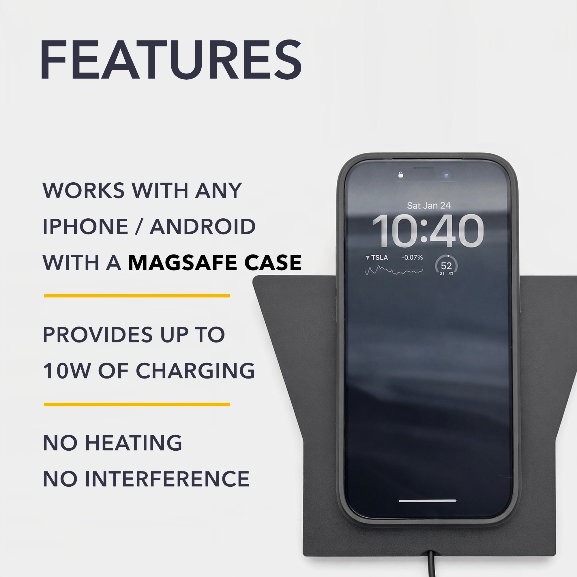 cadillac escalade, compatible magsafe case, magsafe, magnetic phone charger