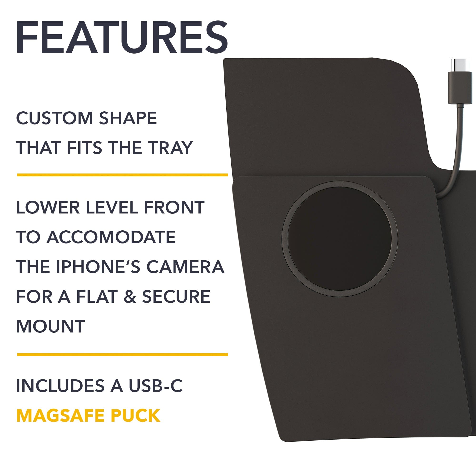 dark gray phone mount magsafe ford bronco sport escape ev