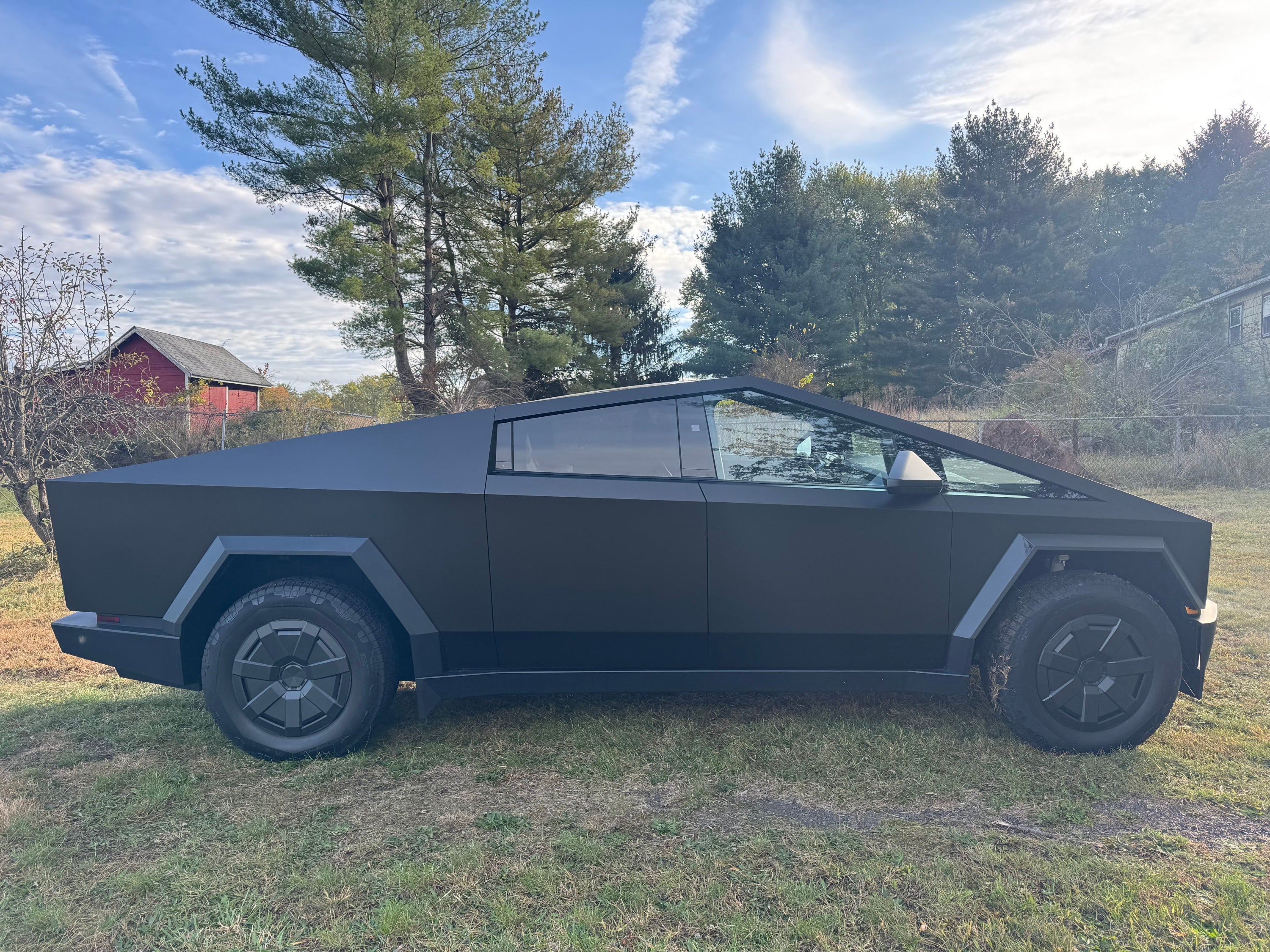matte black cybertruck, cybertruck wrap, premium color infused, infused ppf,