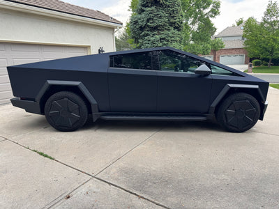 matte black phantom blue color ppf