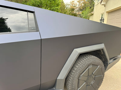 matte black phantom blue color ppf