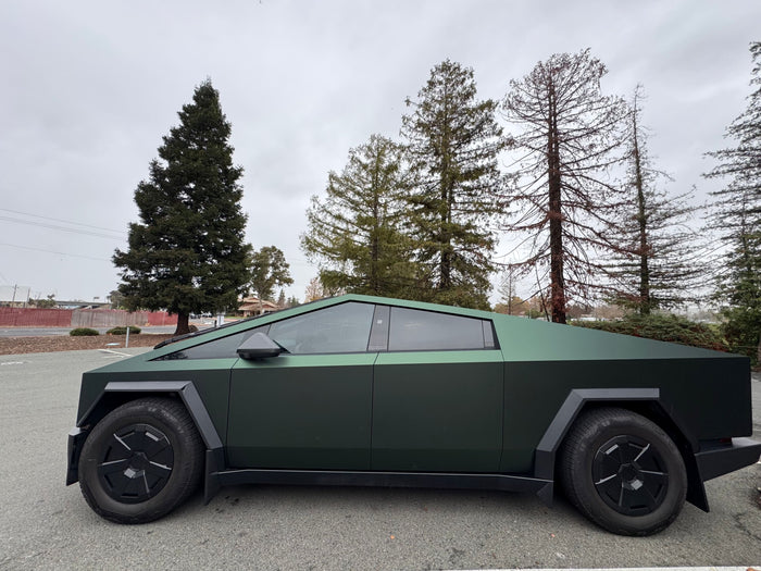 Matte Ghost Metallic Dark Green Color PPF - 8mil TPU Car Wrap Film – TWRAPS