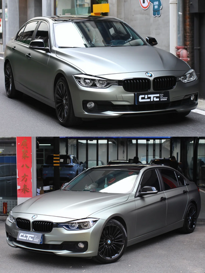 matte metallic titanium color ppf