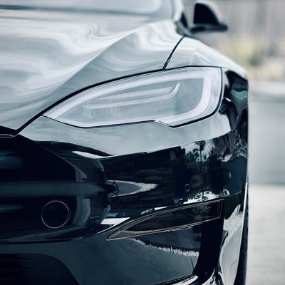 Fog Lights Smoke Tint Tesla Model S Model X Medium 50% VLT self-healing PPF T-WRAPS