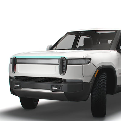 white rivian truck r1s r1t paint protection film