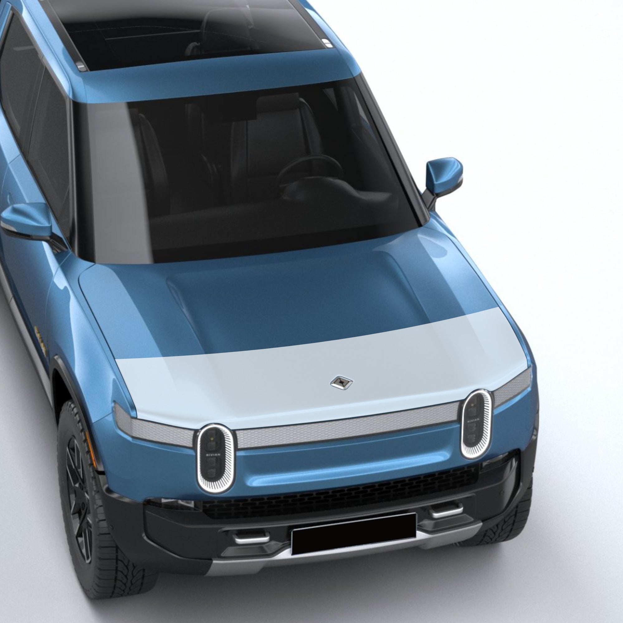 Hood PPF Paint Protection Film for Rivian R1T R1S Mini 19" DIY install T-WRAPS