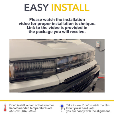 paint protection film gmc hummer easy diy installation