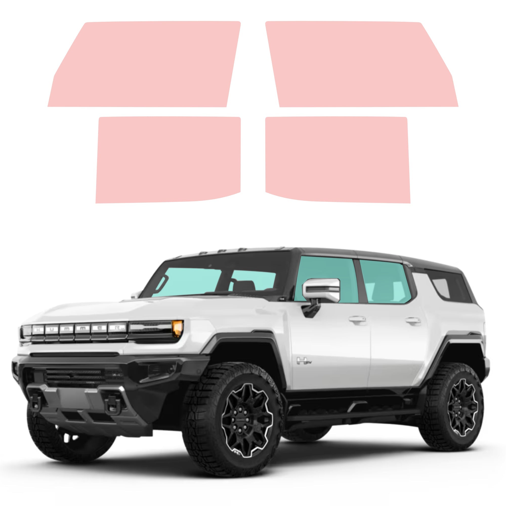 Nano Ceramic Windows Tint GMC Hummer EV Nano Ceramic IR Film pre-cut Avery Dennison premium T-WRAPS