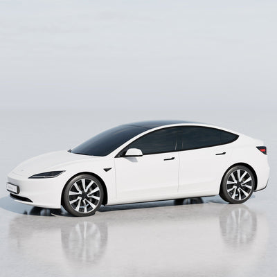 white electric sedan windows tint tesla model adds perfect combination nano ceramic