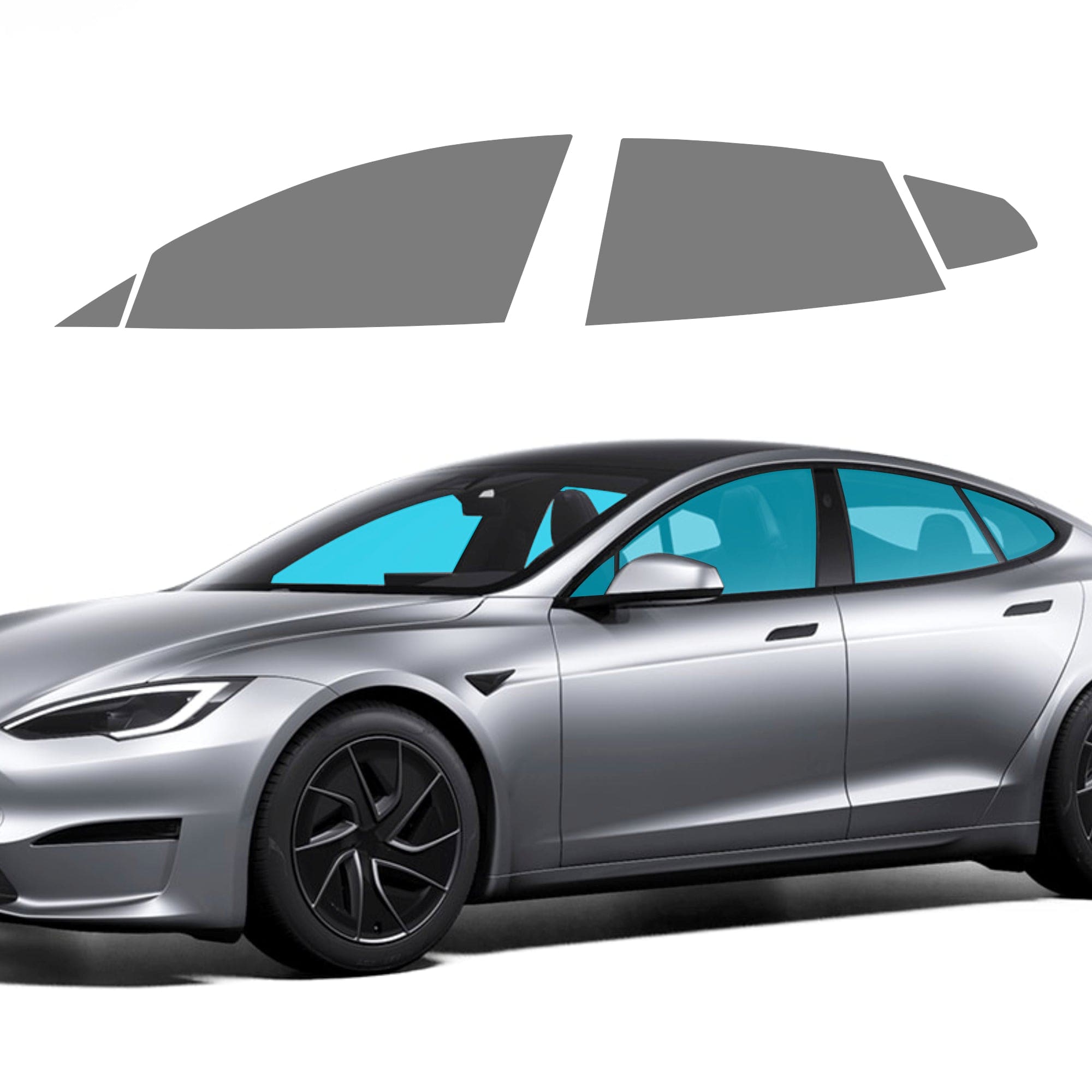 Nano Ceramic Windows Tint Tesla Model S Refresh premium T-WRAPS