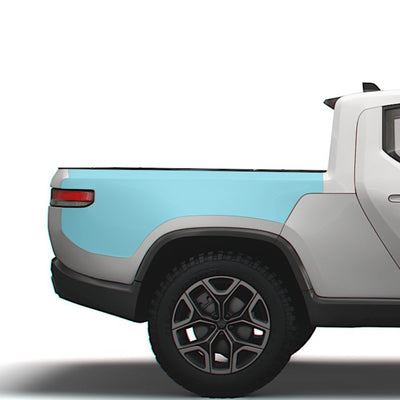rivian r1t paint protection film truck bed