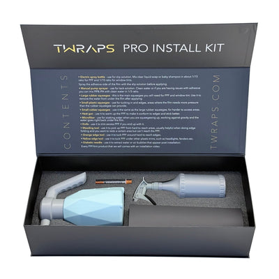 Pro Install Kit Spray Bottle Squeegees Microfiber Heat gun more T-WRAPS