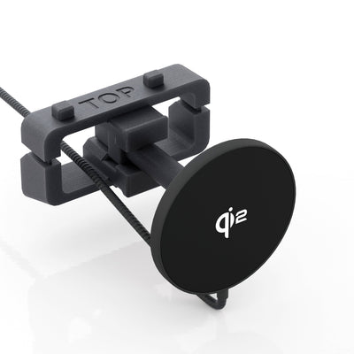 Dashboard Phone Mount Charger Tesla Model S Model X Refresh Qi2.2 25W Charger T-WRAPS