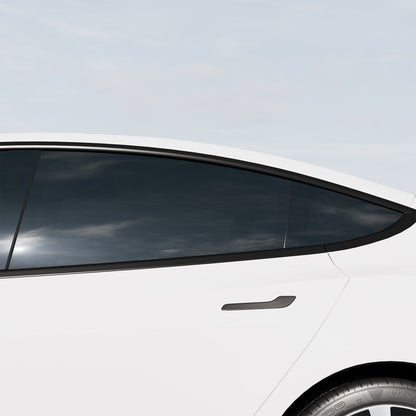 white car tinted windows tint tesla model adds perfect combination nano ceramic