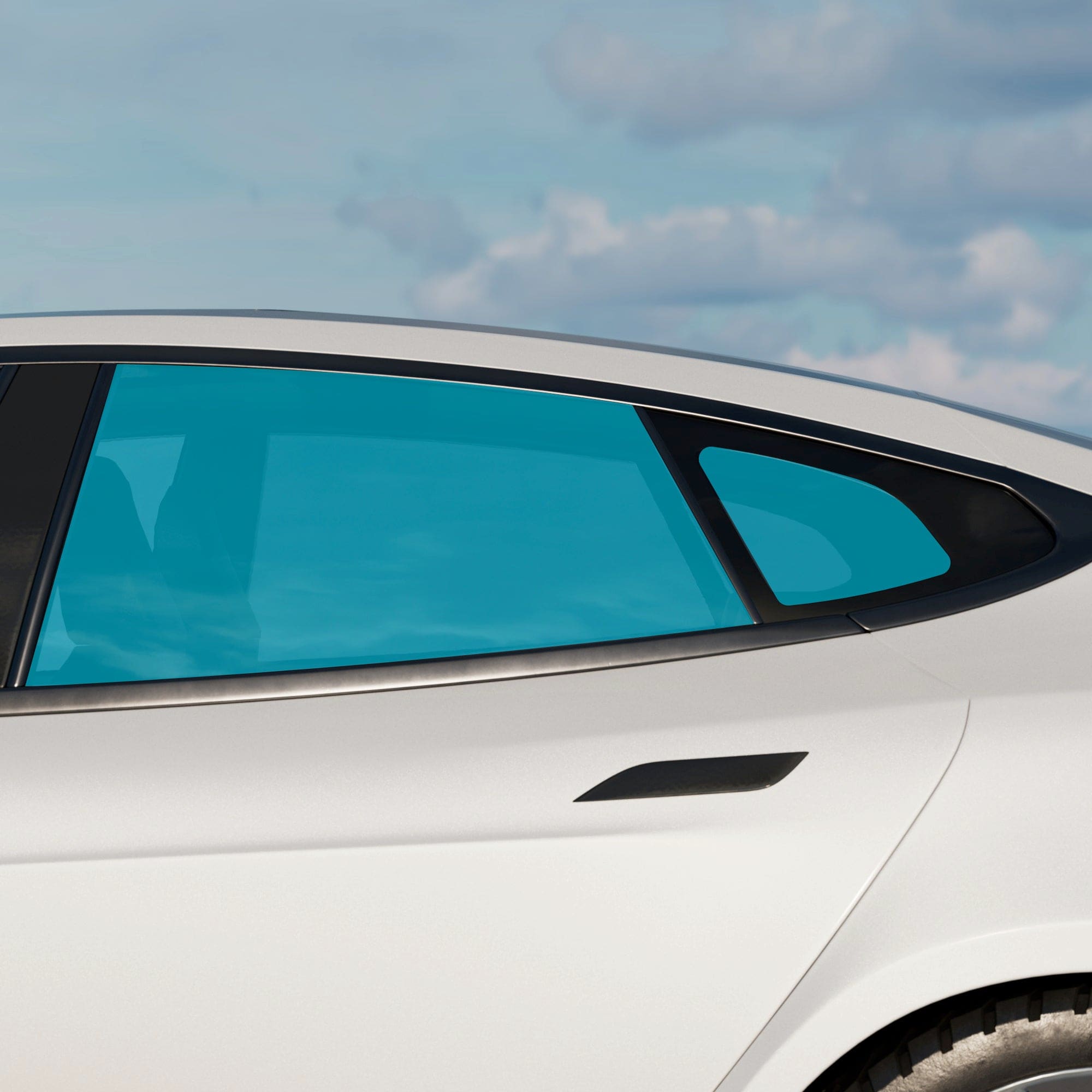 Nano Ceramic Windows Tint Tesla Model S Refresh Rear Doors + Quarter Windows 5% Limo premium T-WRAPS
