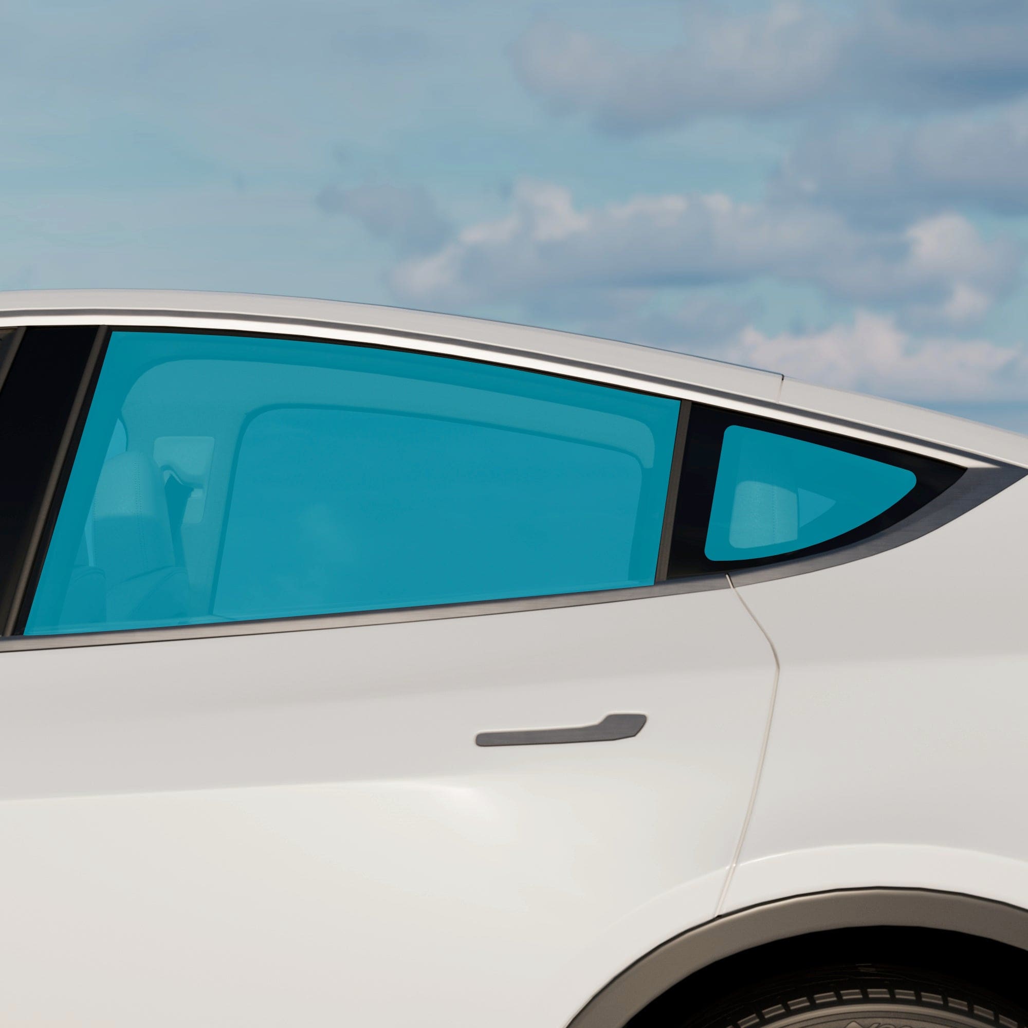 Nano Ceramic Windows Tint Tesla Model Y 2019-2025 Rear Doors + Quarters 5% Limo premium T-WRAPS