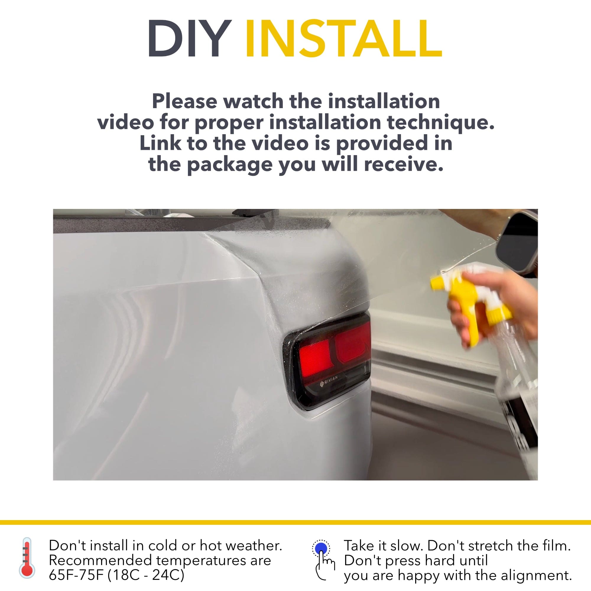 rivian r1s paint protection film rear quarter