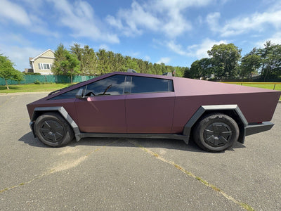 satin black magic purple color ppf