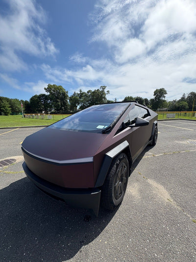 satin black magic purple color ppf