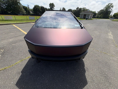 satin black magic purple color ppf