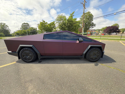 satin black magic purple color ppf