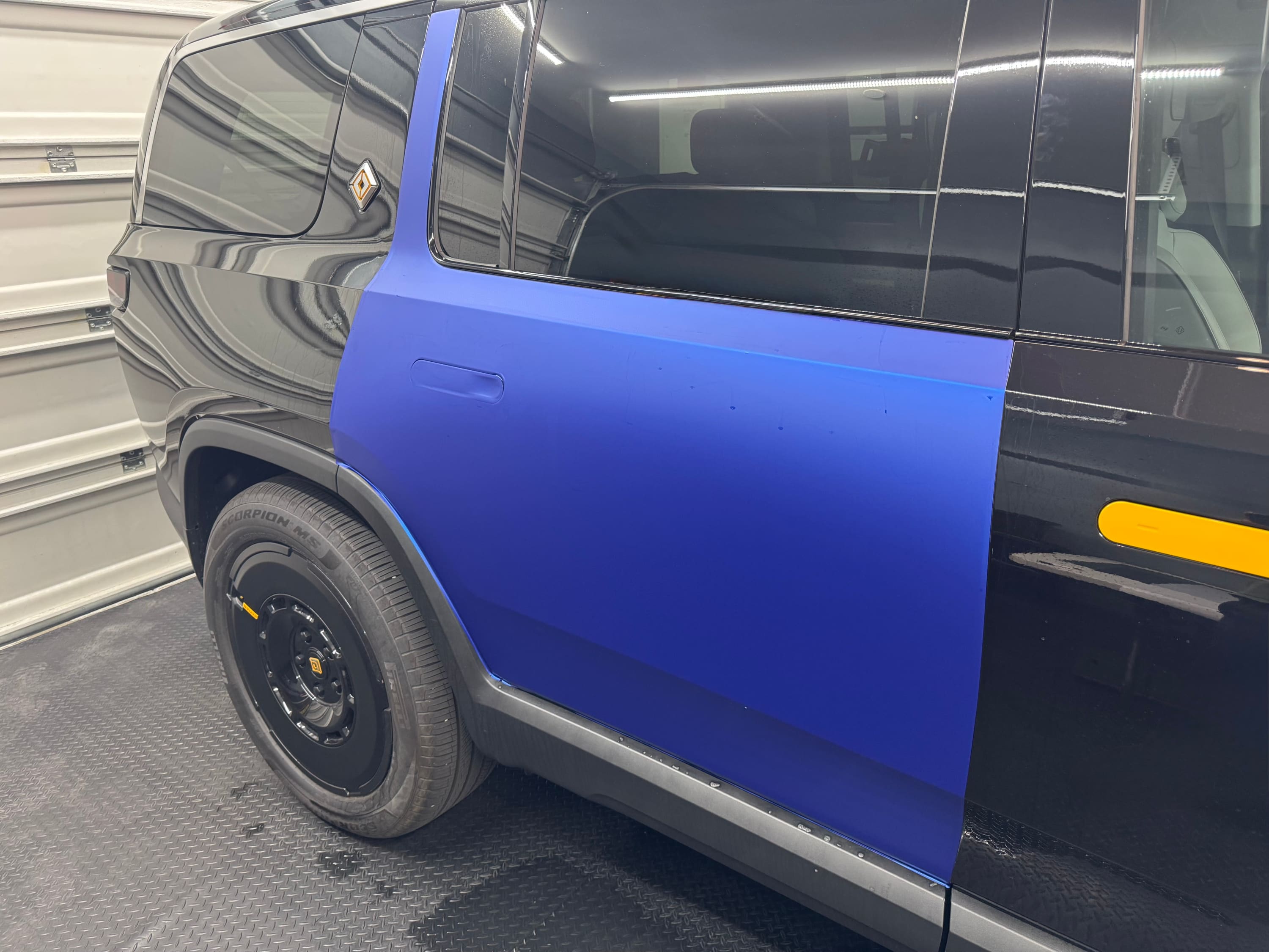 satin liquid metallic blue color ppf