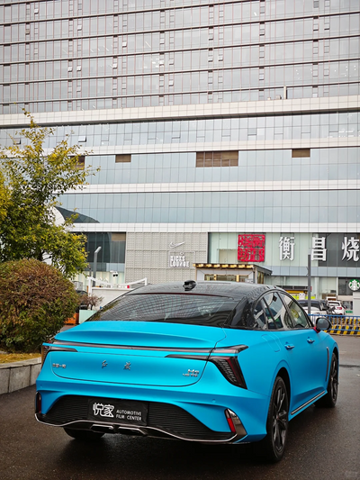 satin tunisian blue color ppf