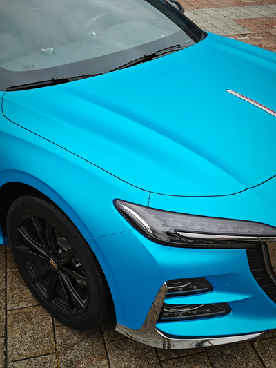 satin tunisian blue color ppf