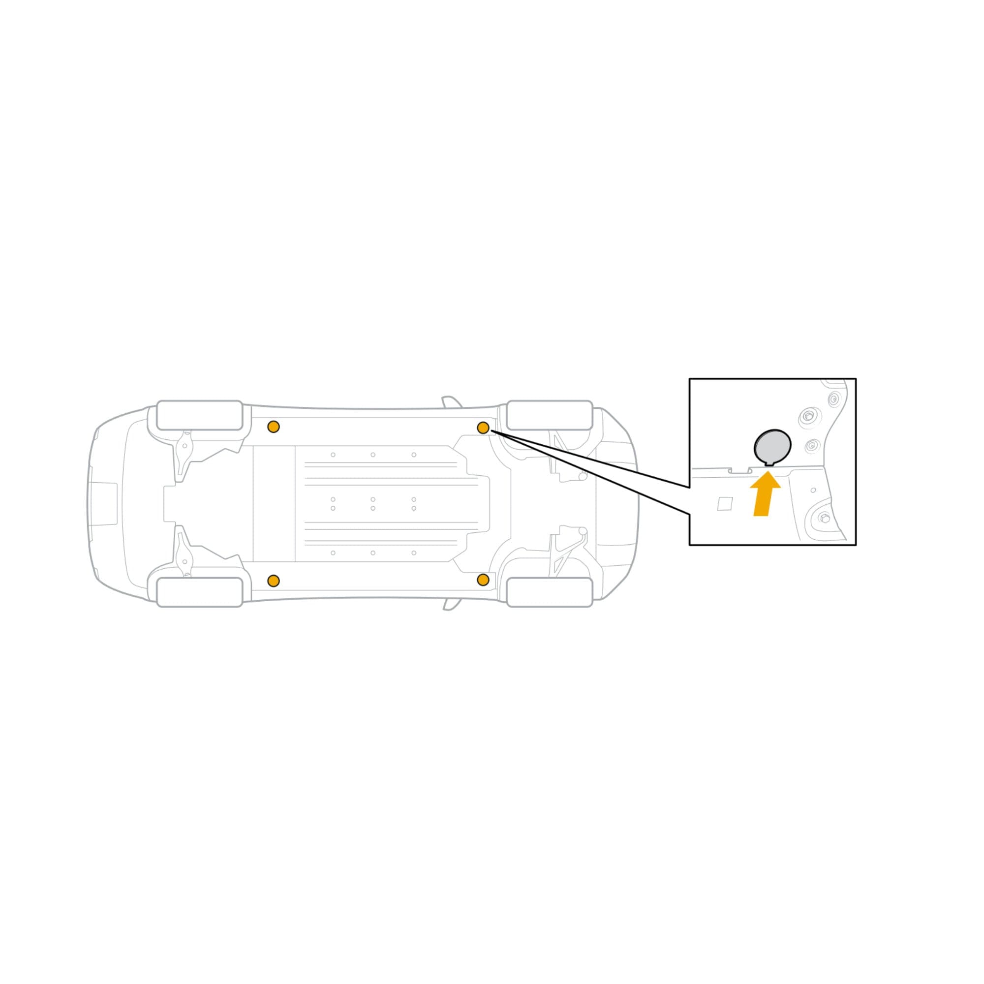 car jack points diagram jacking point covers rivian r1t