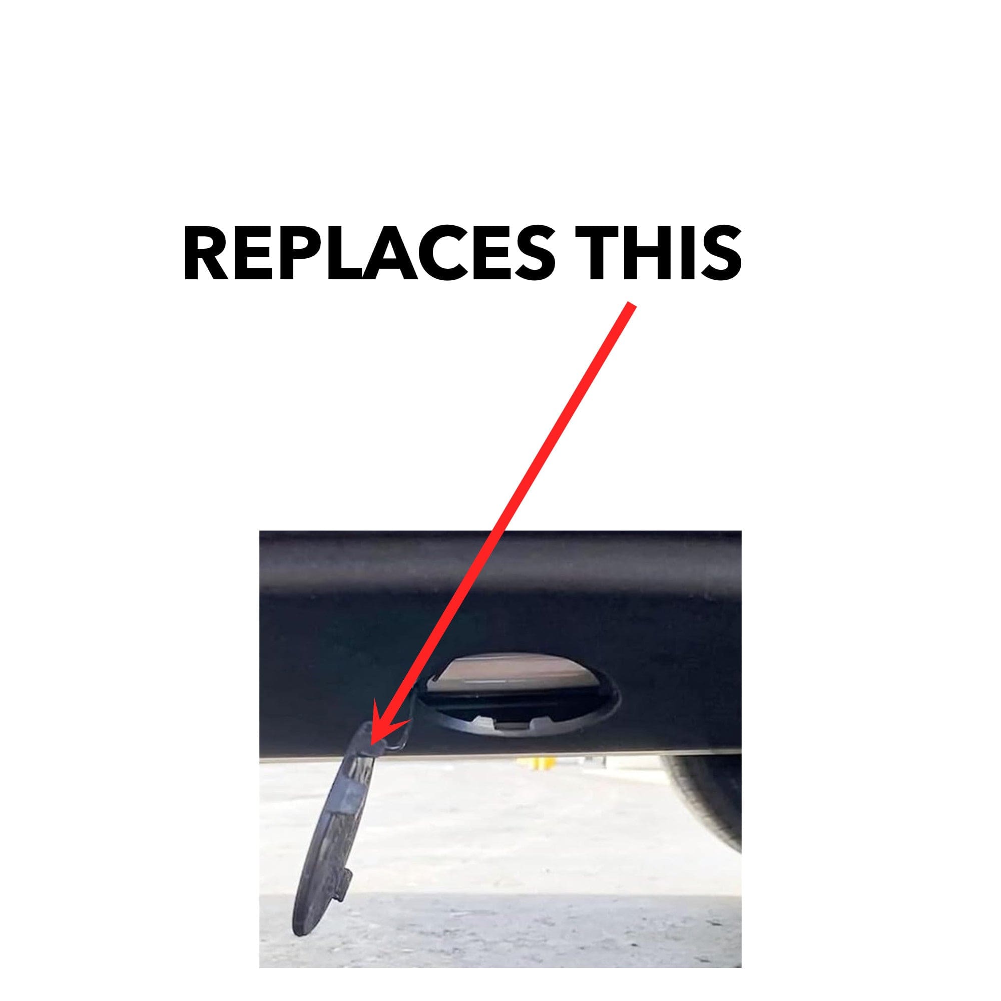 black plastic bumper plug jacking point covers rivian r1t