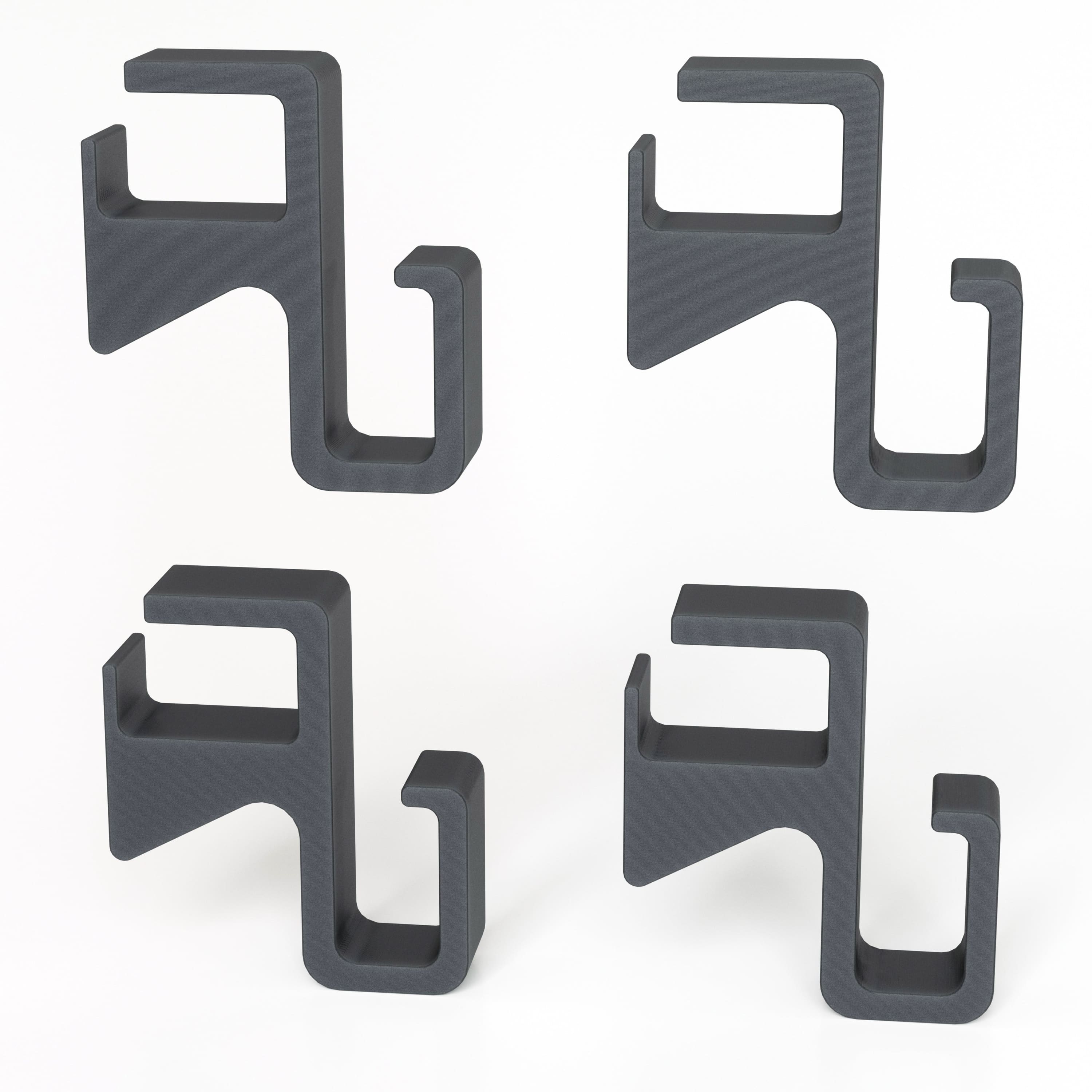 Trunk Hooks Grocery Bag Hanger Holder for Tesla Model S Set of 4 T-WRAPS
