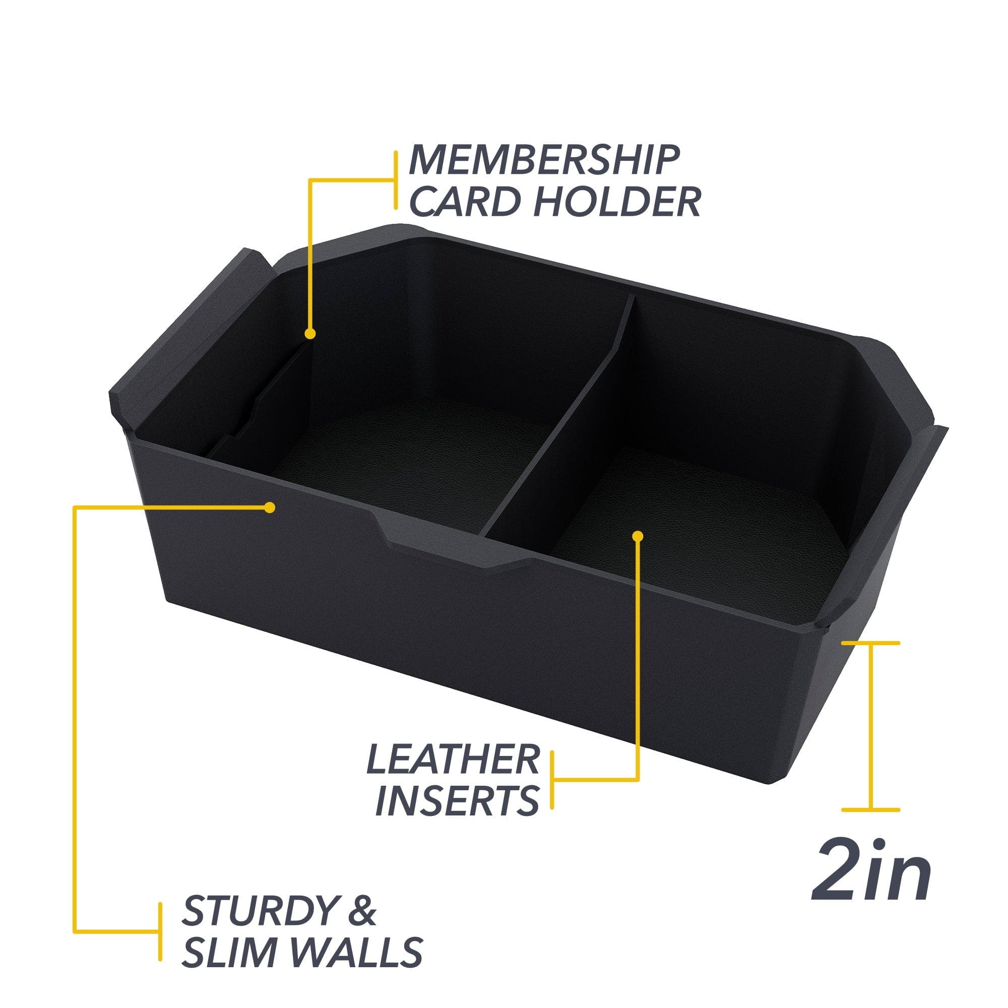 tesla cybertruck armrest organizer slidable half
