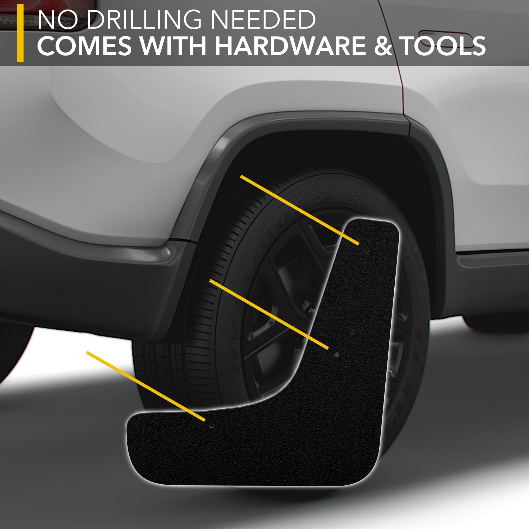 black mud flap flaps r1s r1t rivian