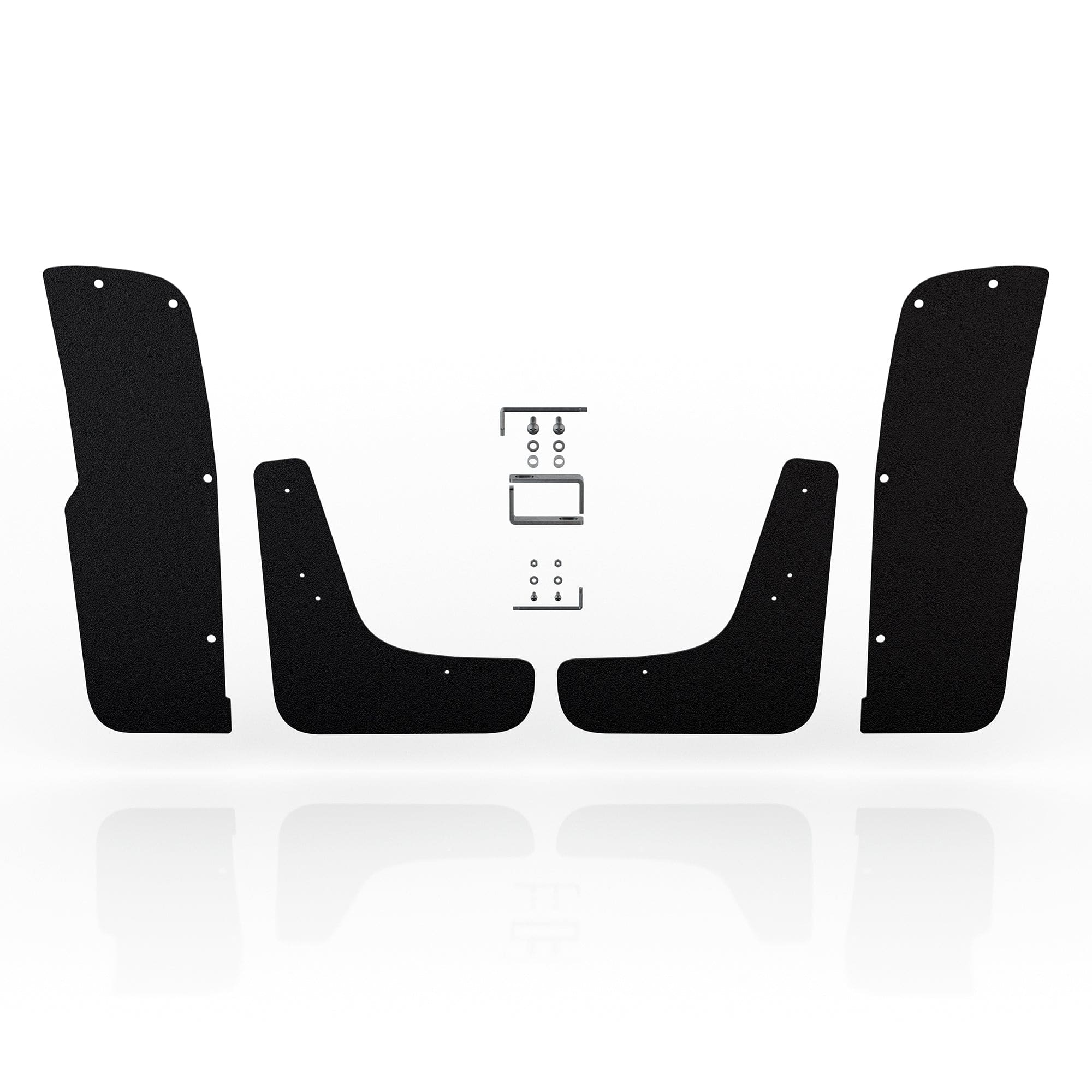 black mud flaps hardware r1s r1t rivian