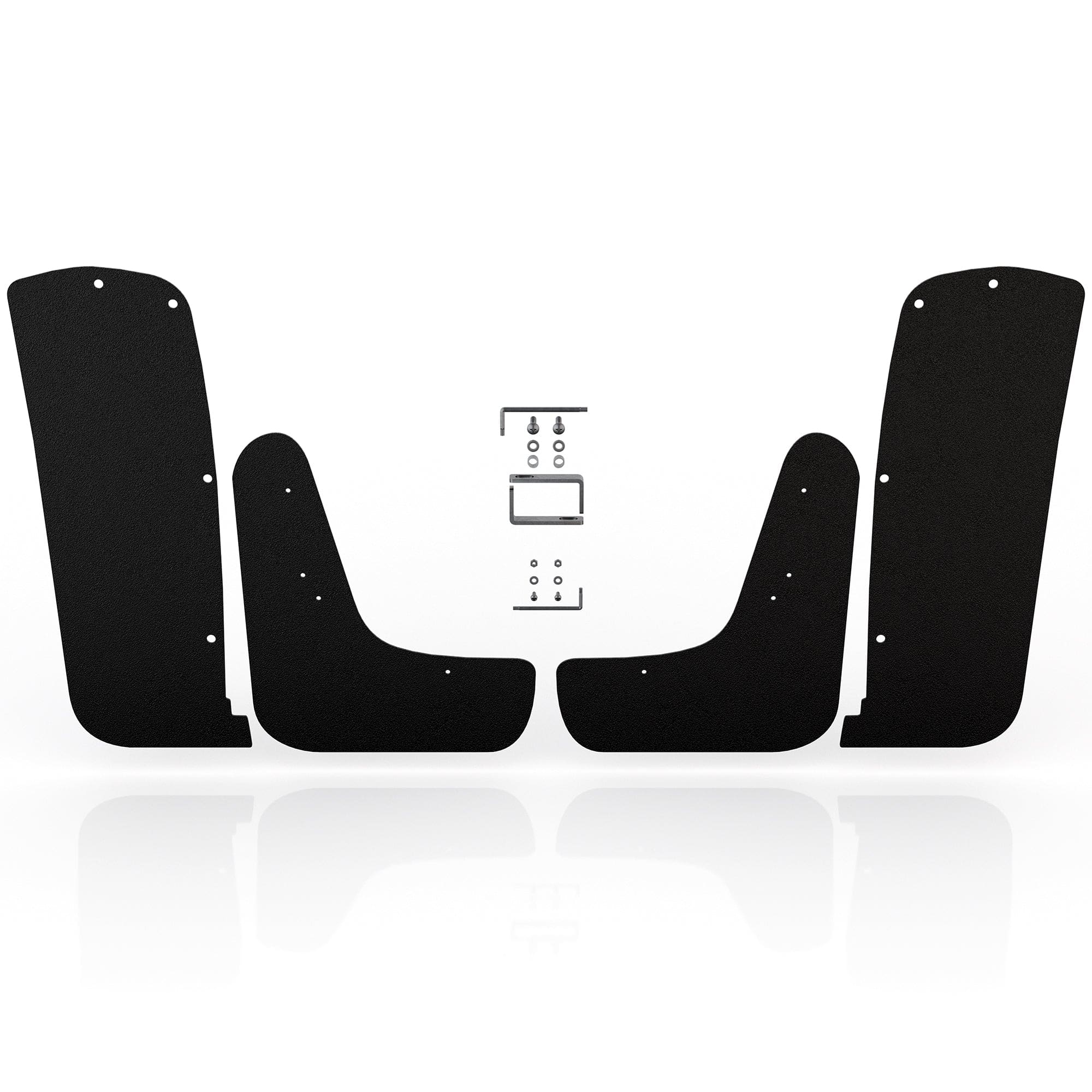 black mud flaps hardware r1s r1t rivian